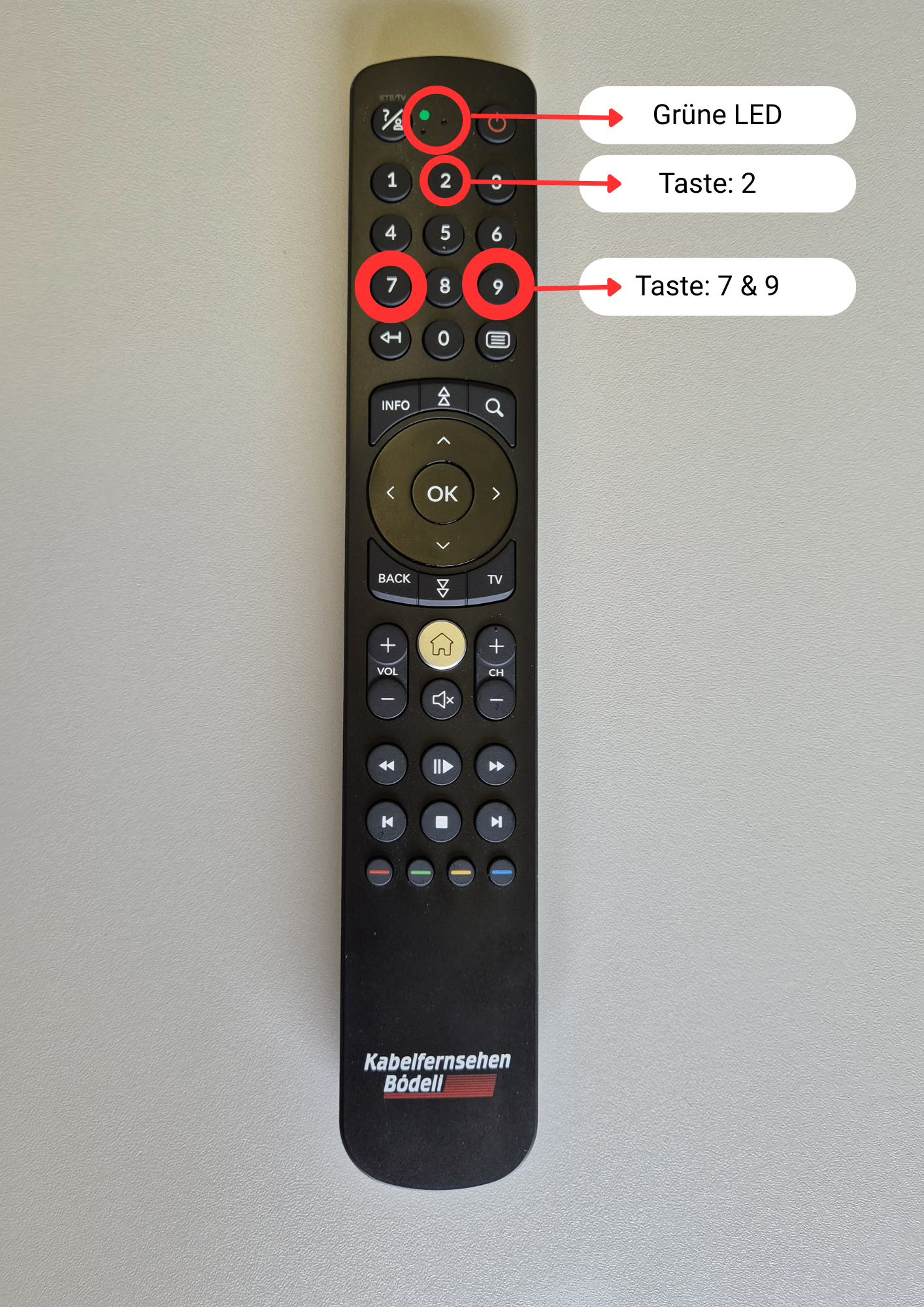 📡 1. Infrarot-Modus aktivieren (Notlösung bei Verbindungsproblemen)